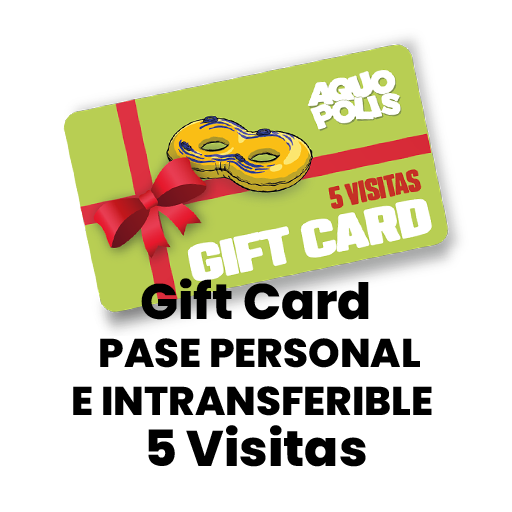 Gift Card -Pase Personal e Intransferible- 5 Visitas